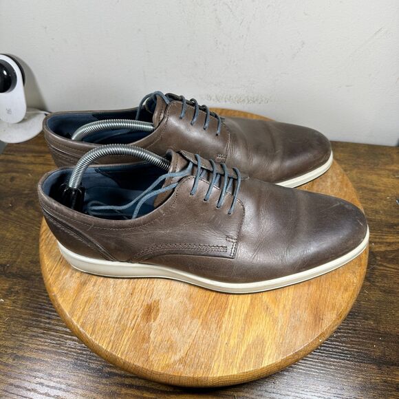 Ecco Jared Tie Oxford Lace Up Brown Shoes Men's Size 10